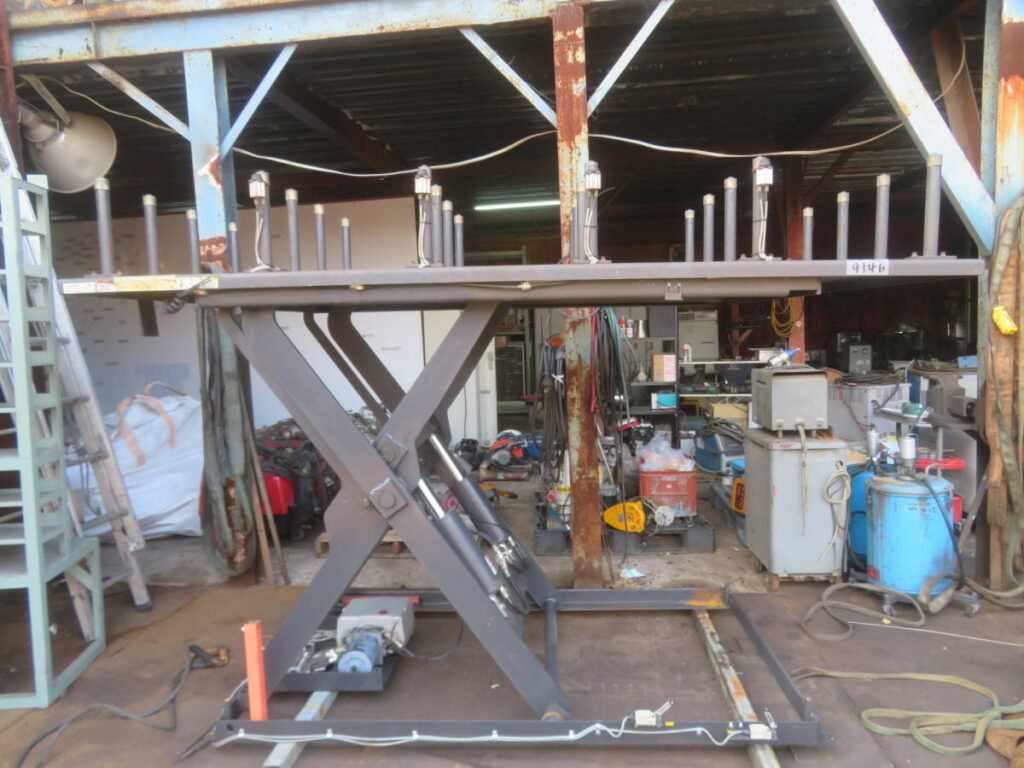 油谷№9146 薄板 搬送装置 テーブルリフター 2790㎜×1210㎜ 耐荷重1トン