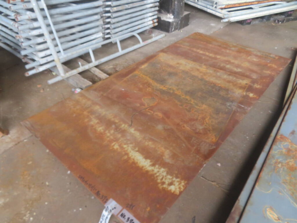 油谷 №372 鉄板 幅1220㎜ 長さ2440 厚み12㎜ 2枚 敷き鉄板 定盤 敷鉄板