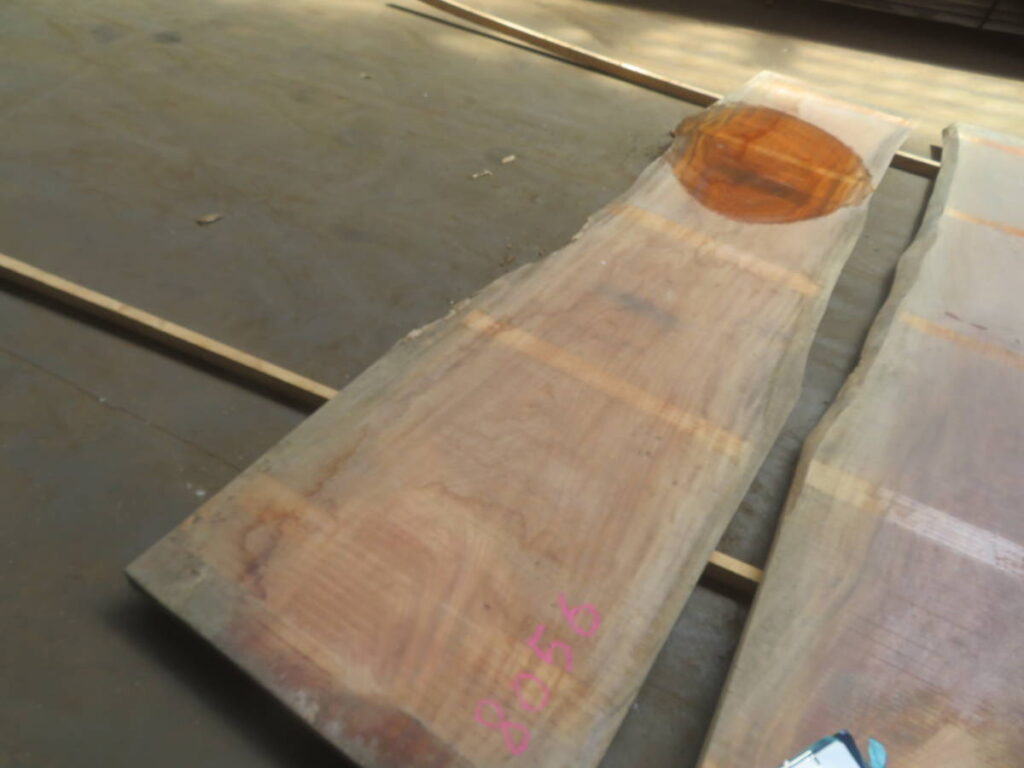 №8056 欅 ケヤキ 770㎜×3085㎜ 厚み40㎜ 無垢材 天然木 一枚板