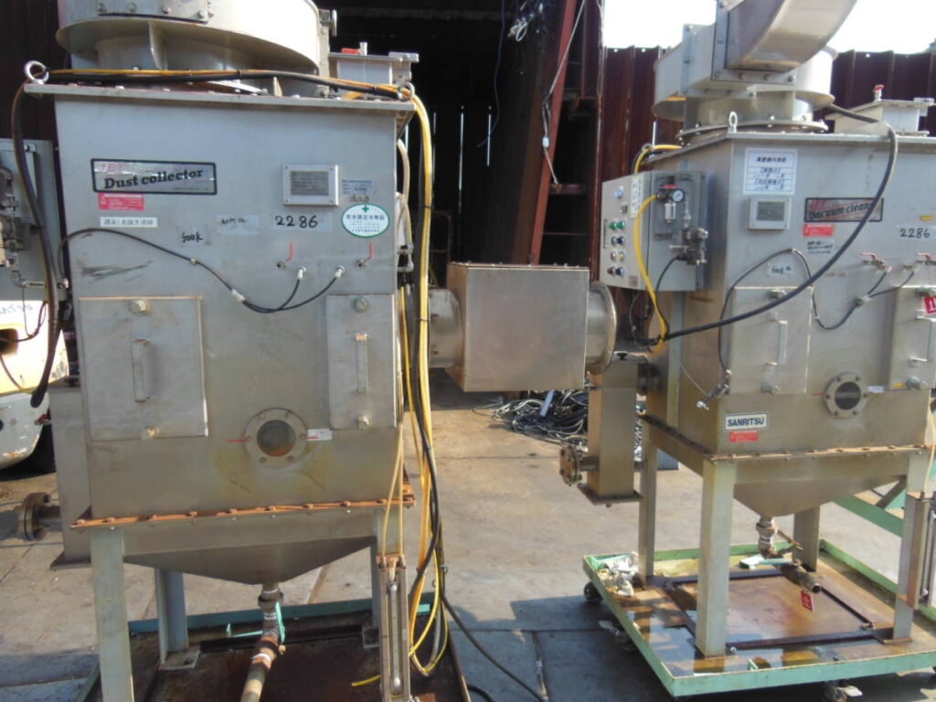 油谷 №2286 湿式集塵機 三立機器 WS-30-H 三相200V 3.7KW 5馬力 水フィルター ダストコレクター 集じん機 窒素ガス 脱臭装置 プラント