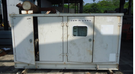 油谷 №1003 発電機 三菱 PG-115M 108KVA ディーゼルエンジン 19時間 50/60HZ 連続使用OK 中古 三相200V 三菱 6D14 ジェネレータ