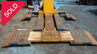 油谷 №4025 カーリフト スギヤス SFY20-BW RAIDEN 耐荷重2トン 昇降リフト リフター 100V 移動式リフト 1柱 2柱 自動車整備 ガレージ