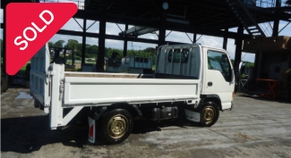 油谷 №6013 H12年 2000年 NEWエルフ オートマ AT 1.5tトラック 1トン半 垂直パワーゲート 荷台鉄板 シングルタイヤ 高床 ETC エアコンOK