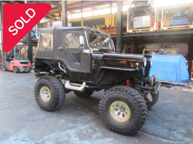 油谷 №6032 福岡 三菱ジープ 1ナンバー 公認車両 車検付 10インチ リフトアップ J53改 パワステ ステンレスマフラー バケットシート