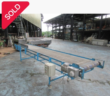 油谷 №546 ステンレス メッシュ ベルトコンベア 長さ4100㎜ 幅500㎜ ベルトコンベアー 中古 網 ワイヤー メッシュコンベア 食品加工 中古