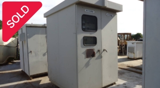 油谷 №3025 福岡 キュービクル 変電設備 高圧受電設備 150KVA 60HZ 低圧 高圧 トランス 変圧器 キューピクル 自家発電装置 中古 屋外型