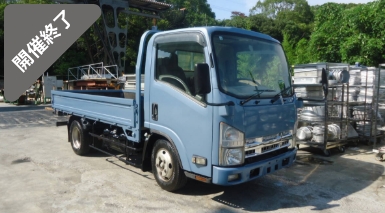 油谷 №6012 H20年 2008年 いすゞエルフ オートマ 2ペダル 3tトラック 3トン ハイキャブ 荷台鉄板 ロング 109000㌔ 程度良好 平ボディ中古