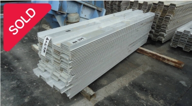 油谷 №379 アルミ矢板 長約1500㎜ 幅350㎜ 35枚 土留め 土木掘削工事 アルミトレンチ アルミ軽量矢板 中古 トレンチャー開削工事用資材