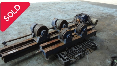 油谷 №2099 ターニングロール ターニングローラー ポジショナー 6T マツモト RD60-L 回転機 溶接パイプ 製缶 配管 中古 加工機 6t 従動台