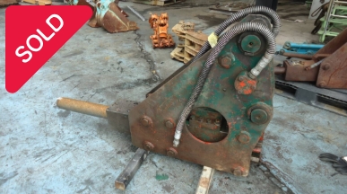 油谷 №5338 油圧ブレーカー コンクリートブレーカー ブレイカー チゼル シャンク 解体ハツリ 0.2～0.25クラス ピン径50㎜ アーム幅205㎜