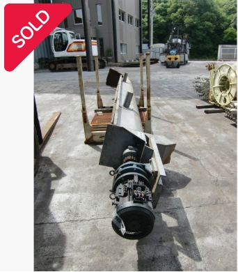 油谷 №526 スクリューコンベア 3.7KW スパイラルコンベア 粉粒体搬送機器 搬送機 コンベアー 選別原料プラント 回転羽根 中古 リサイクル