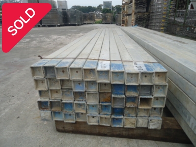 油谷 №200 アルミ鋼管 3m 3M 油谷産業 型枠基礎 型枠保持材 型枠アルミ 端太角 60×60㎜ アルミ角鋼管 アルミ角パイプ 中古 胴縁 型枠