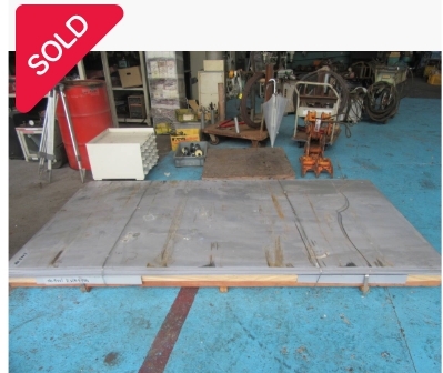 油谷 №5001 鉄板 2440㎜×1220㎜ 厚2.3㎜ 在庫29枚 薄板 トラック 荷台 亜鉛メッキ 架装 製作加工 板シート 鈑金 板金 防錆 工作 中古