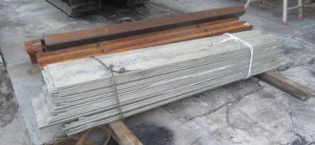 油谷 №235 アルミ矢板 長約2000㎜ 幅350㎜ 24枚 土留め 土木掘削工事 アルミトレンチ アルミ軽量矢板 中古 トレンチャー開削工事用資材