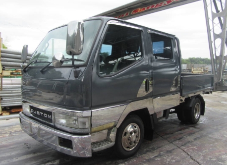 油谷 №5007 H10年 1998年 NEWキャンター ダブルキャブ 1.5tトラック 1トン半 荷台鉄板 6人乗 レトロデコトラ オートマAT 22万㌔ ターボ