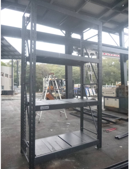 油谷 №4157 中量棚 重量棚 スチールラック 陳列棚 鉄製パレットラック 重量ラック 工場倉庫 道具箱 工具棚整理棚 ガレージ 収納棚 中古