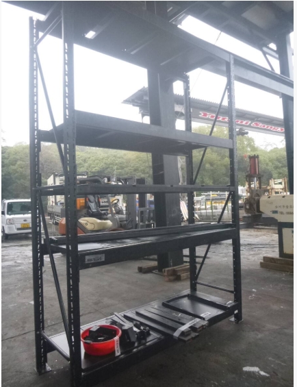 油谷 №4162 中量棚 重量棚 スチールラック 陳列棚 鉄製パレットラック 重量ラック 工場倉庫 道具箱 工具棚整理棚 ガレージ 収納棚 中古