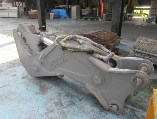 油谷 №5371 小割機 ピン径60㎜ アーム幅265㎜ パクラ コンクリート小割 圧砕 破砕機クラッシャー 解体 中古 0.4～0.45クラス