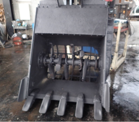 油谷 №8009 スケルトンバケット 0.7クラス ミキシングバケット 撹拌バケット ピン径80㎜ アーム幅327㎜ 油圧 撹拌 ミキサー 土壌改良剤