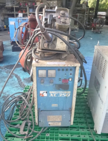 油谷 №4152 ダイヘン 半自動溶接機 ダイナオート XC-350 送給装置付き 350アンペア CPXC-350型 中古 1995年製 CO2 MAG