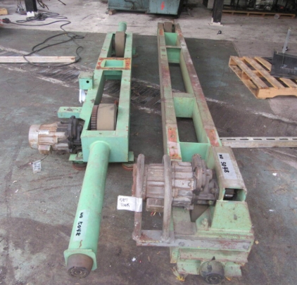 油谷 №5048 片橋型 片持ち 門型クレーン 天井クレーン サドル ガーター 片橋形 橋形 2.8t 2.8トン ウレタンキャスター 鉄骨倉庫 屋外中古