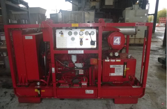 油谷 №4124 エンジン式 油圧ポンプ FRANK MOHN 油圧ユニット Hydraulic Pump ディーゼルエンジン 中古 作動油ポンプ エンジンポンプ