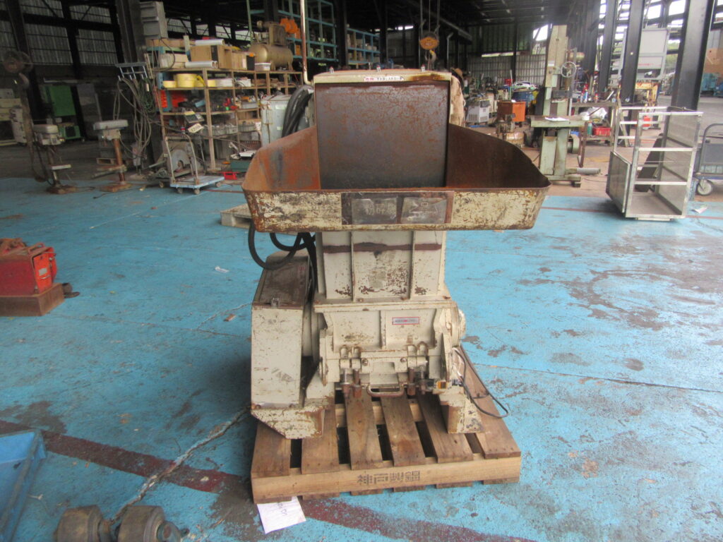 油谷 №6161 破砕機 廃プラスチック 粉砕機 シュレッダー 朋来鉄工 VC360 11KW チッパー 廃プラ減容機 中古 産廃 プラスチック 射出成型機