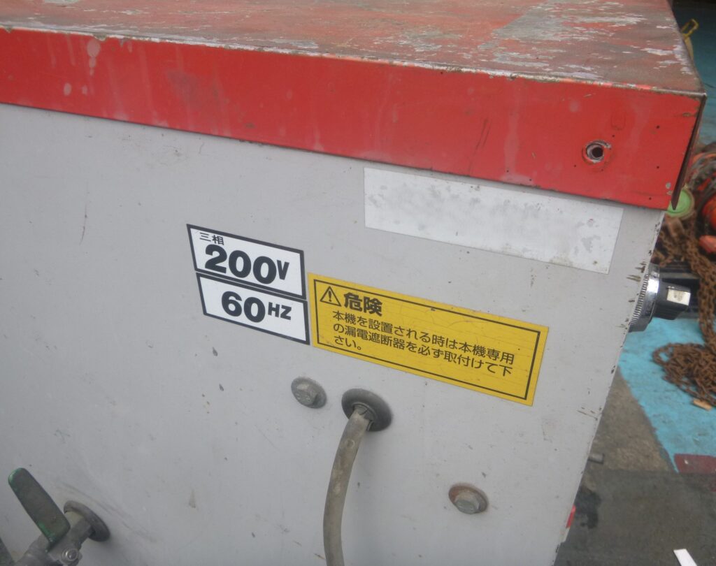 油谷 №5936 高圧洗浄機 温水ボイラー スチーム 三相200V 2.2KW ジェット洗車機 洗浄機 中古 灯油ボイラー ガン・ホースなし 動作良好