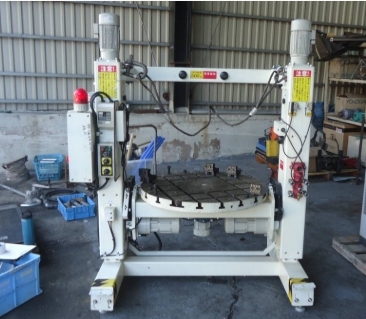 油谷 №615 回転 作業台 傾斜 ターンテーブル 昇降台 組付製造 溶接 ポジショナー 作業効率アップ 磨き 作業位置変更 マルチテーブル 治具