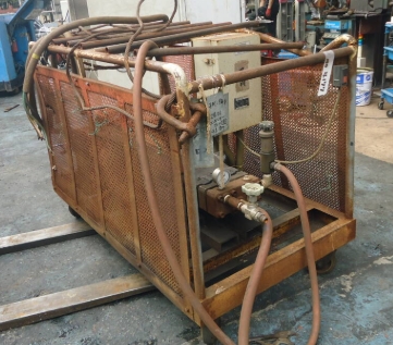 油谷 №4177 高圧洗浄機 動作良好 200V 30KW 40馬力 超高圧洗浄機 水圧 マンホール洗浄 漁網 船底 大型中古 ビルメン 強力ウォッシャー