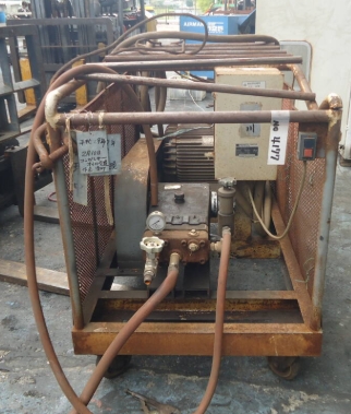 油谷 №4177 高圧洗浄機 動作良好 200V 30KW 40馬力 超高圧洗浄機 水圧 マンホール洗浄 漁網 船底 大型中古 ビルメン 強力ウォッシャー
