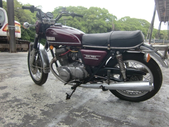 油谷 №8264 ヤマハ TX750 1975年 書類有 OHC 750㏄ バーチカルツイン トライアンフ BSA チョッパー 空冷 絶版旧車 希少 実動 純正 レトロ