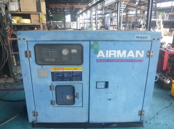 油谷 №4221 スクリューコンプレッサー エアーマン SMS22S-64 動作良好 22KW 30馬力 パッケージコンプレッサー エアードライヤー内蔵 中古